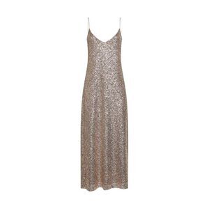 Blanca Vita Women Gold Sequins Alytea Long Slip Dress